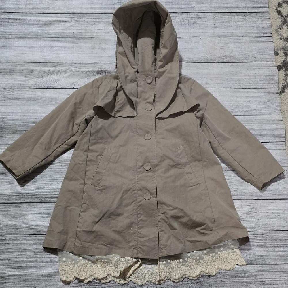 Chic Kids Hooded Trench Coat